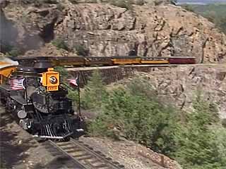  Durango:  科羅拉多州:  美国:  
 
 Durango & Silverton Narrow Gauge Railroad